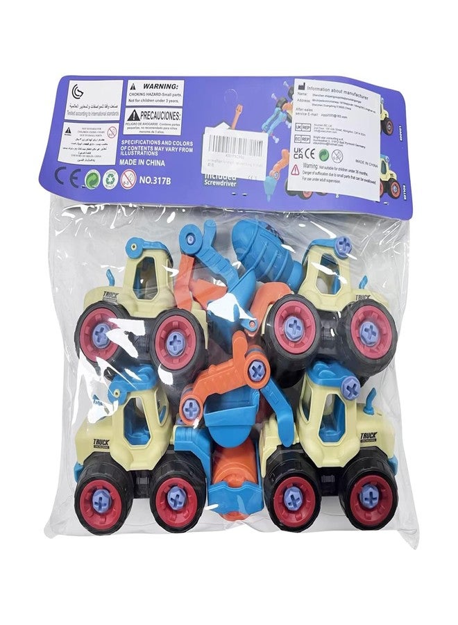 KITIKITTZ DIY Take Apart Toy Cars - Construction Digger Sand Toys for Kids | Gifts for 3-8 Year Old Boys & Girls (Sky Blue) - Image 4